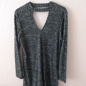 Gray Cut-Out dres